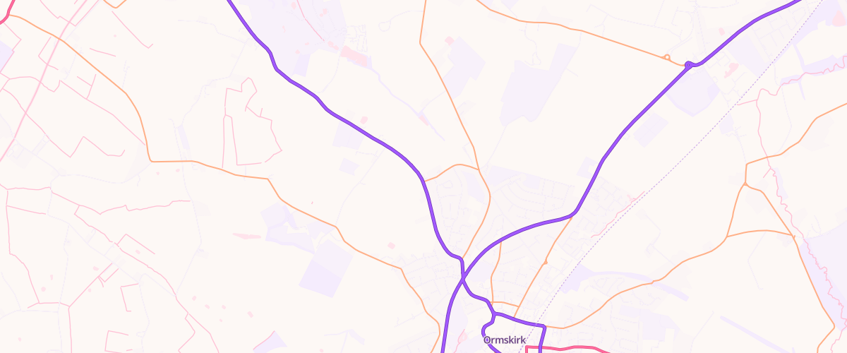 Map showing the location of Gem Ormskirk