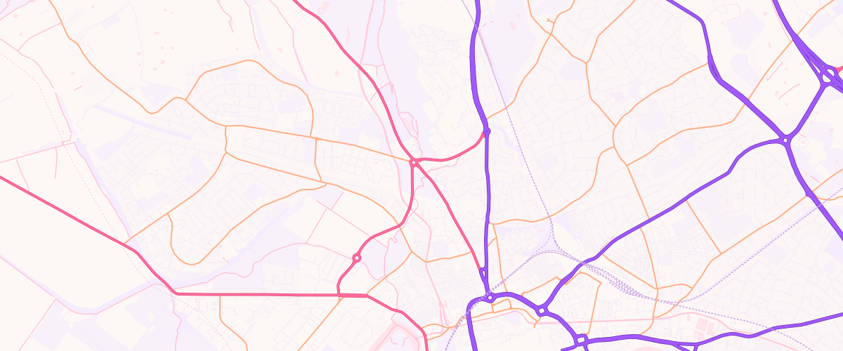 Map showing the location of Asda Parkgate Express Petrol