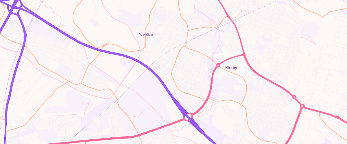 Map showing the location of Westvale Service Station