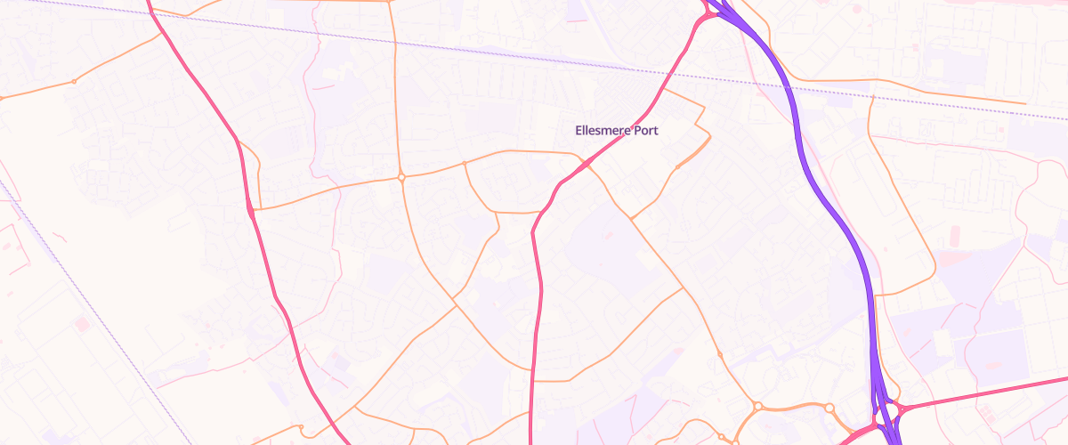 Map showing the location of Mfg Morrisons Ellesmere Port
