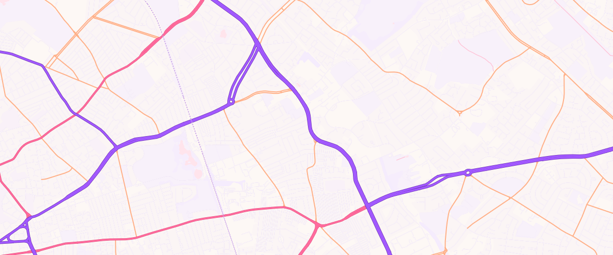 Map showing the location of Stonycroft Queens Dr Esso