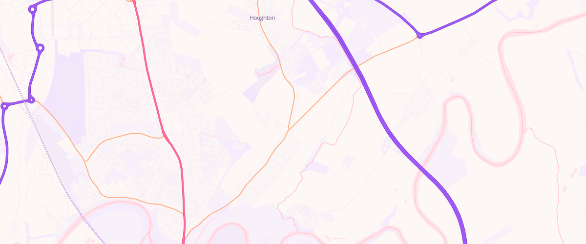 Map showing the location of Whiteclose Gate Filling Station