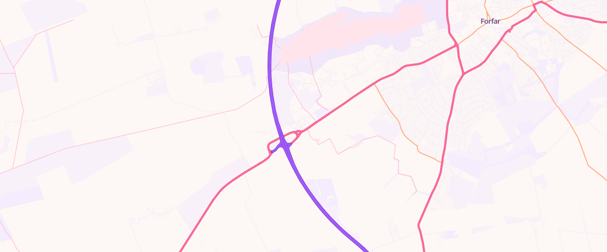 Map showing the location of Pgg Forfar