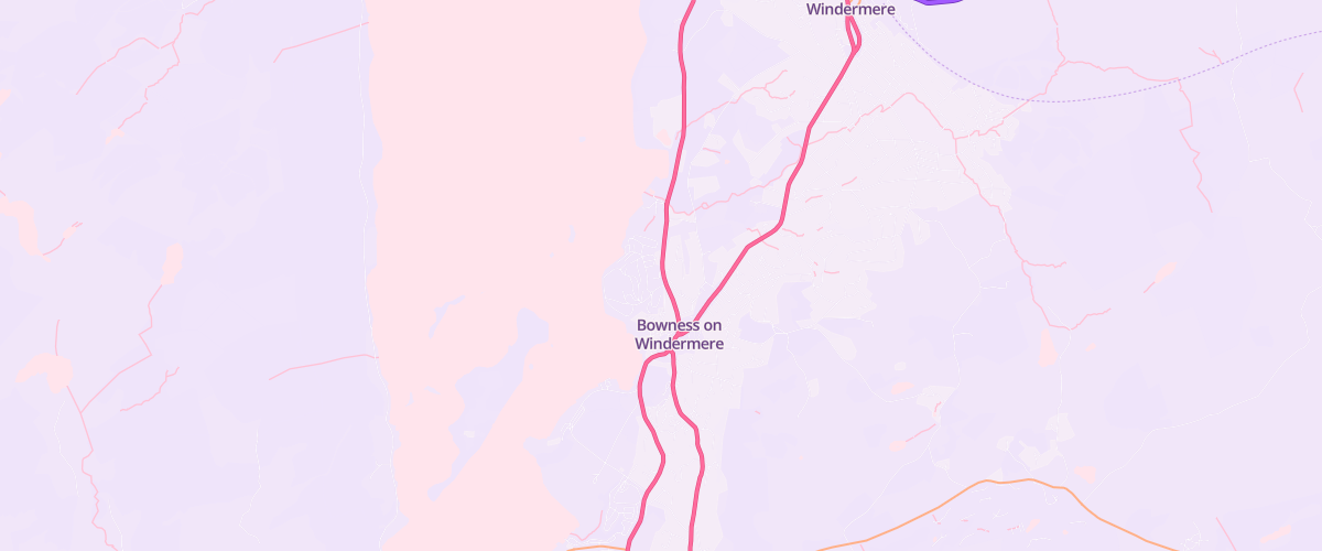 Map showing the location of Gem Bowness