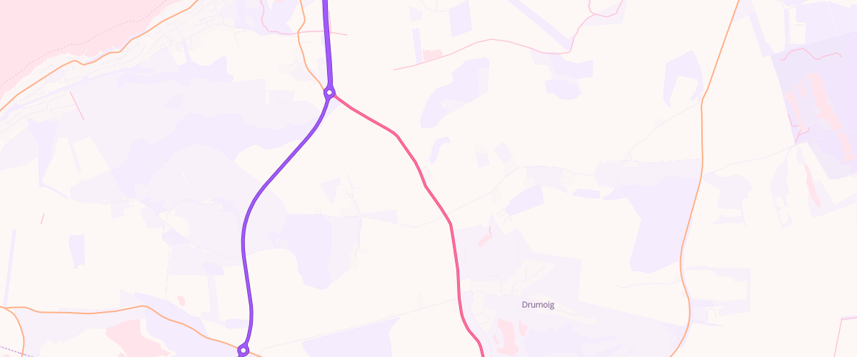 Map showing the location of Shell Harvest Energy Abercraig