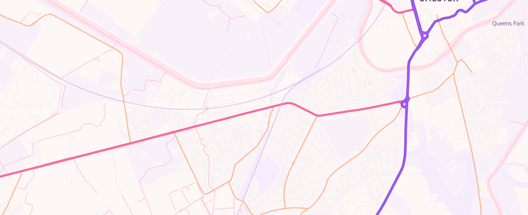 Map showing Autoexpress 82 Ltd, Chester