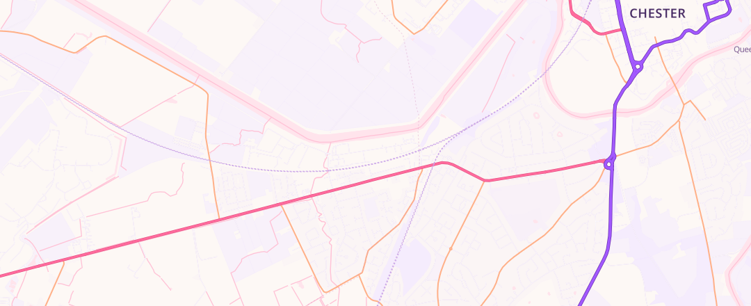 Map showing Saunders For Service Limited, Chester