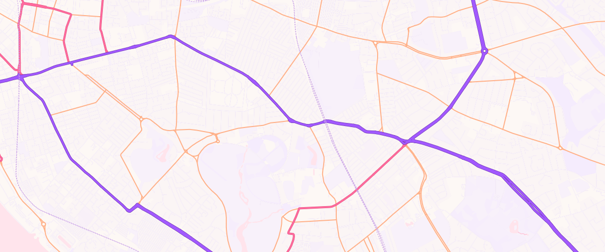 Map showing the location of Shell Smithdown Road