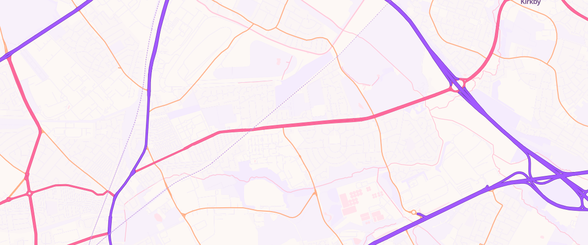 Map showing the location of Shell Fazakerley