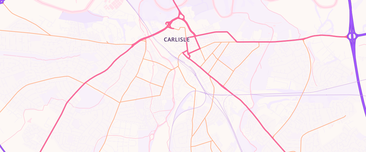 Map showing the location of James Street Service Station