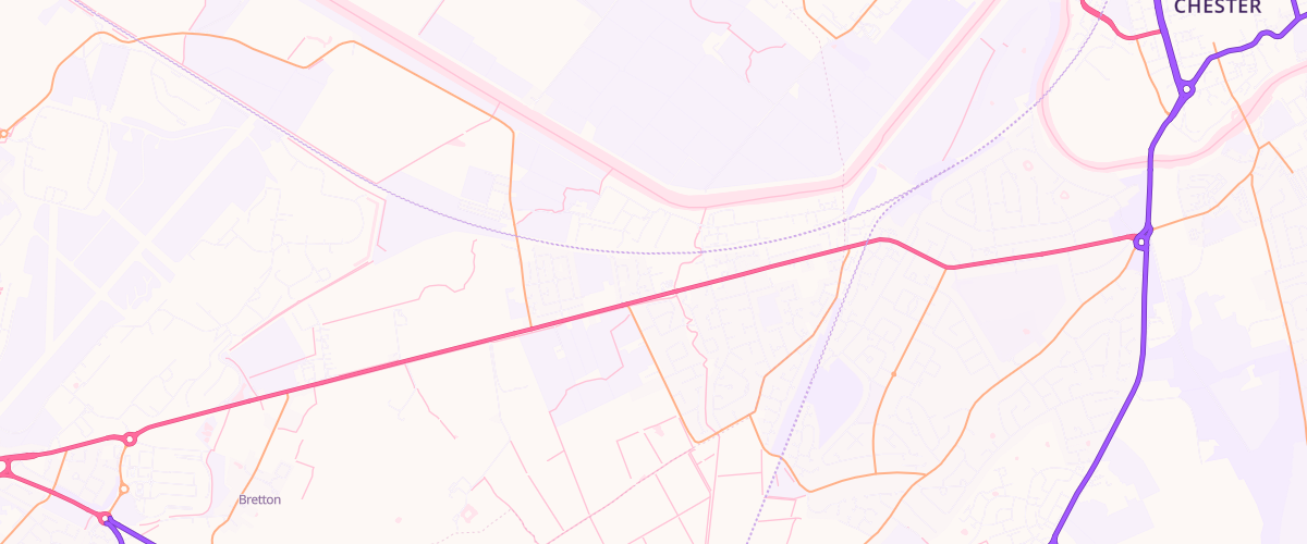 Map showing the location of Mfg Morrisons Saltney