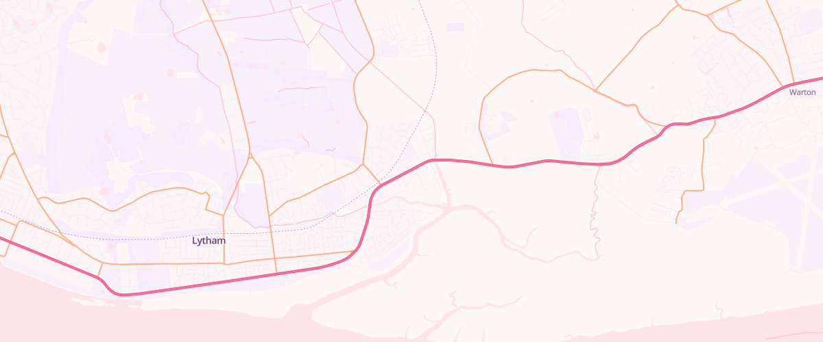 Map showing the location of Eg Lytham Pfs