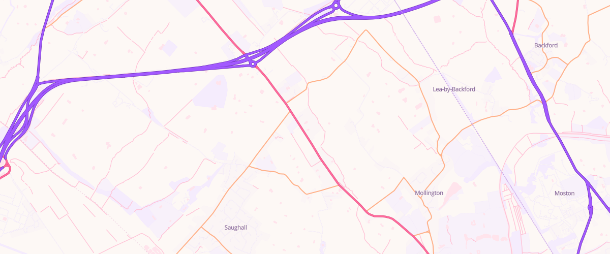 Map showing the location of Asda Red Ensign Express