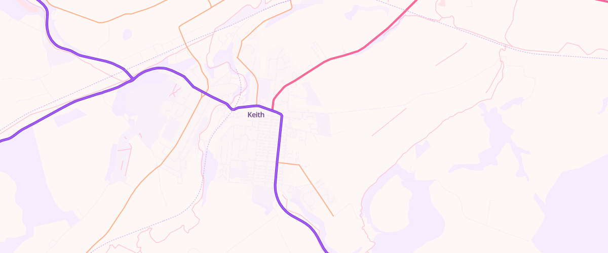 Map showing the location of Keith Moss St Superstore