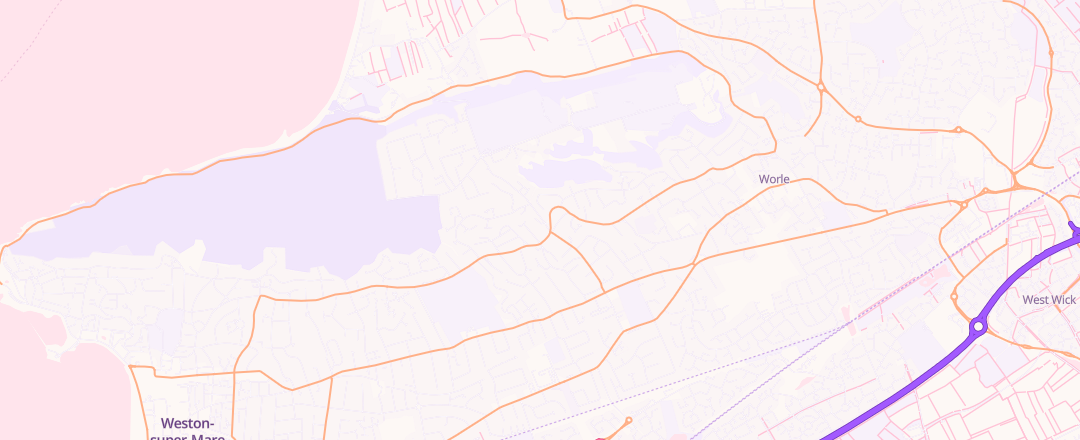 Map showing Worlebury Garage Ltd, Weston Super Mare