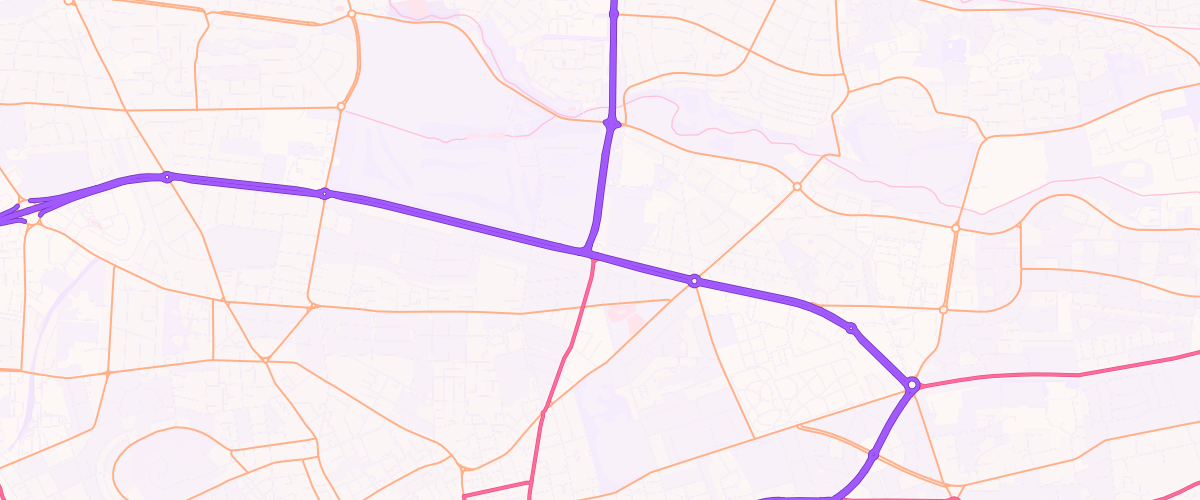 Map showing the location of Asda Caird Park Express