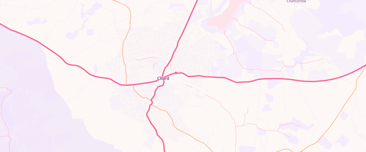 Map showing the location of Chard Superstore Petrol Filling