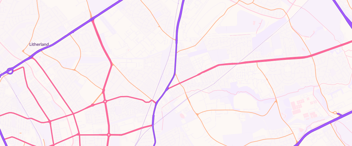 Map showing the location of Bp Harvest Energy Aintree