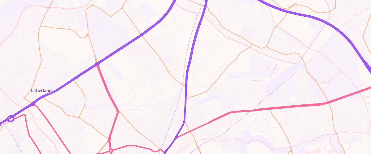 Map showing the location of Go Aintree
