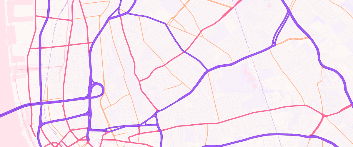 Map showing the location of Asda Breck Road Superstore