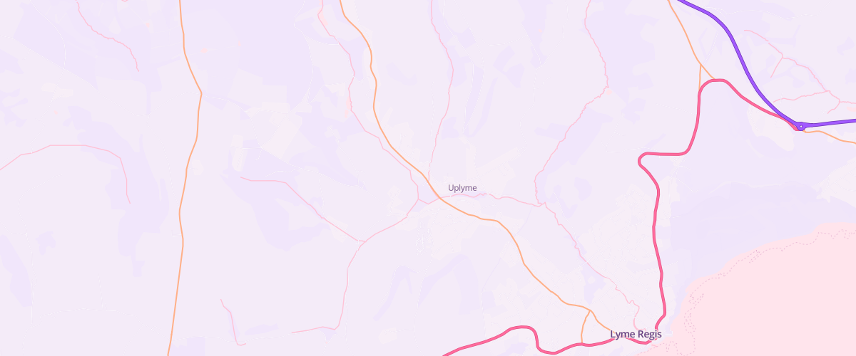 Map showing the location of Uplyme Stores