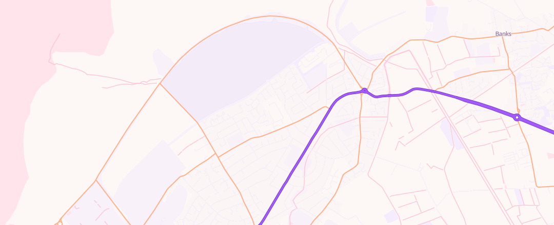 Map showing M D Travel Drive N Save, Southport