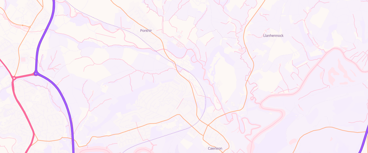 Map showing the location of Br Ponthir