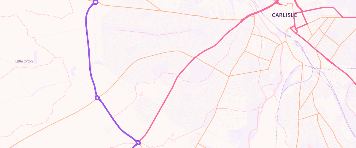 Map showing the location of Asda Morton Express Petrol