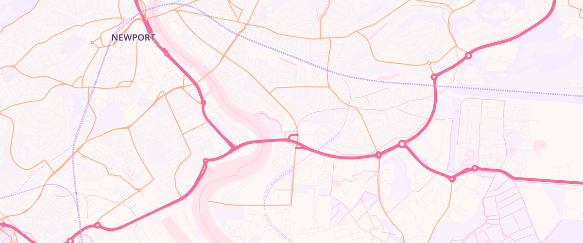 Map showing the location of Esso Sinclair Garages