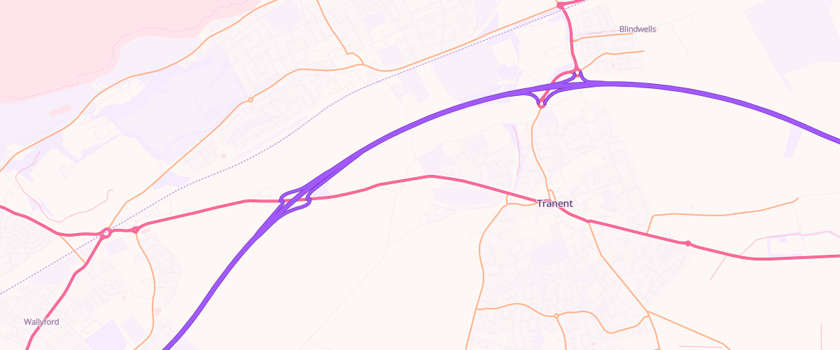 Map showing the location of Tranent Service Station