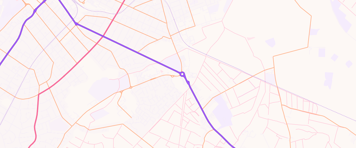 Map showing the location of Mfg Town Lane