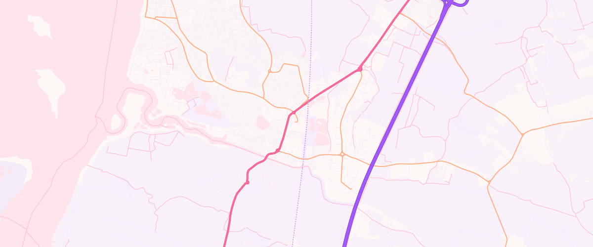 Map showing the location of Asda Highbridge Superstore