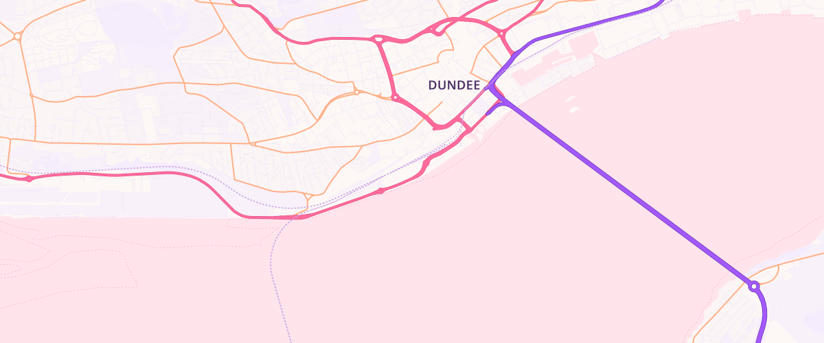 Map showing the location of Dundee Riverside Extra Petrol