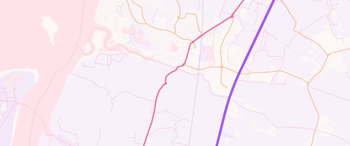 Map showing the location of Buncombes Garage