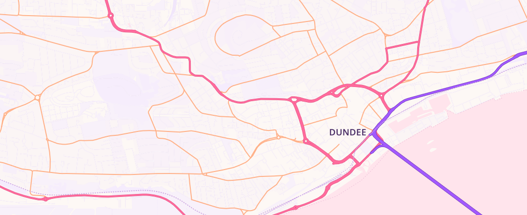 Map showing Tayside Auto Centre, Dundee