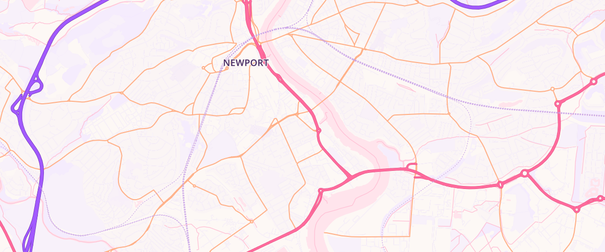 Map showing the location of Asda Newport Pillgwenlly Superstore