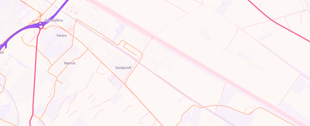 Map showing Rsv Automotive, Sandycroft