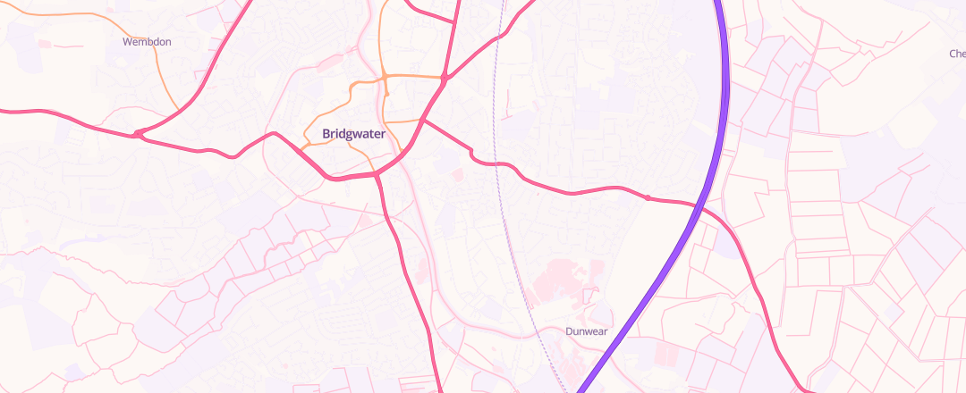 Map showing Witchell Auto Services, Bridgwater