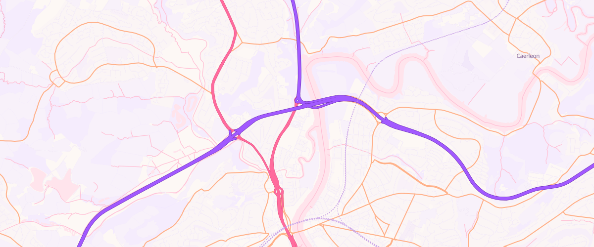 Map showing the location of Sainsburys Newport