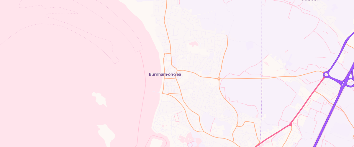 Map showing the location of Rontec Burnham