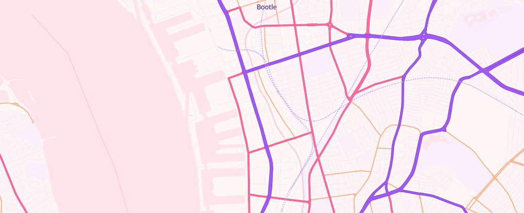 Map showing Lookers Liverpool, Liverpool