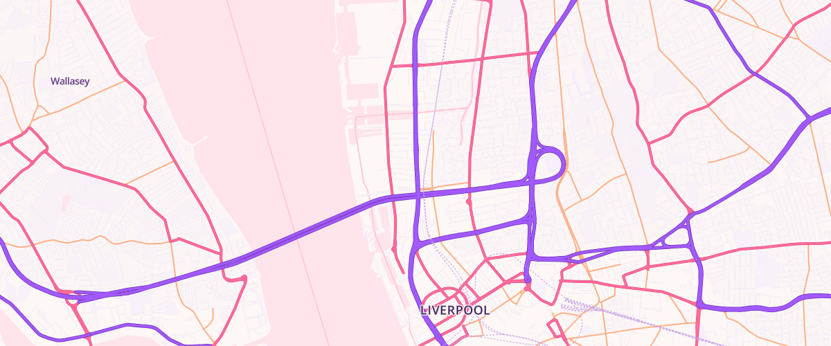 Map showing the location of Eg City Services Liverpool