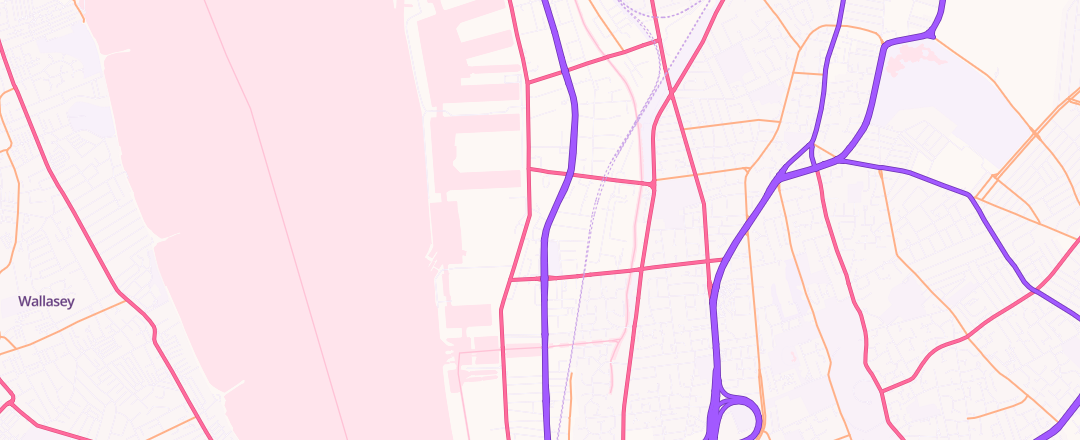 Map showing Gallagher Autos Ltd, Liverpool