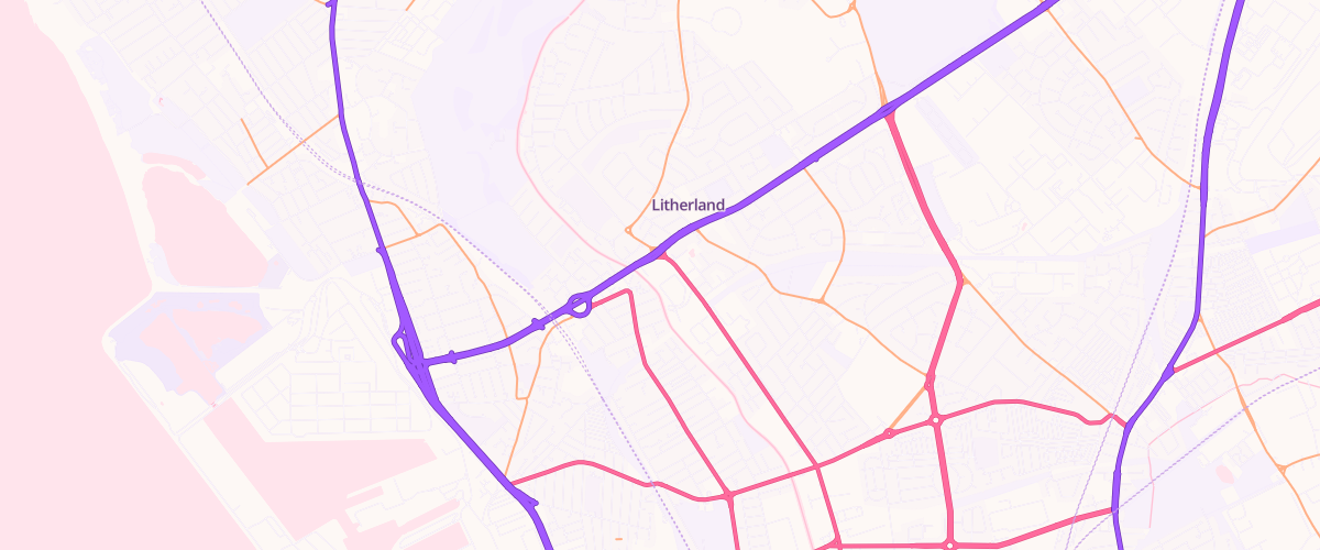 Map showing the location of Litherland Superstore Petrol Filling