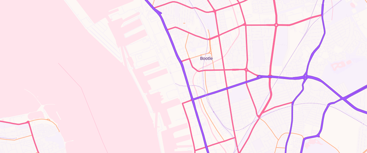 Map showing the location of Bp Atlantic Service Station