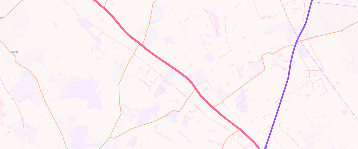 Map showing the location of Gordale Service Station