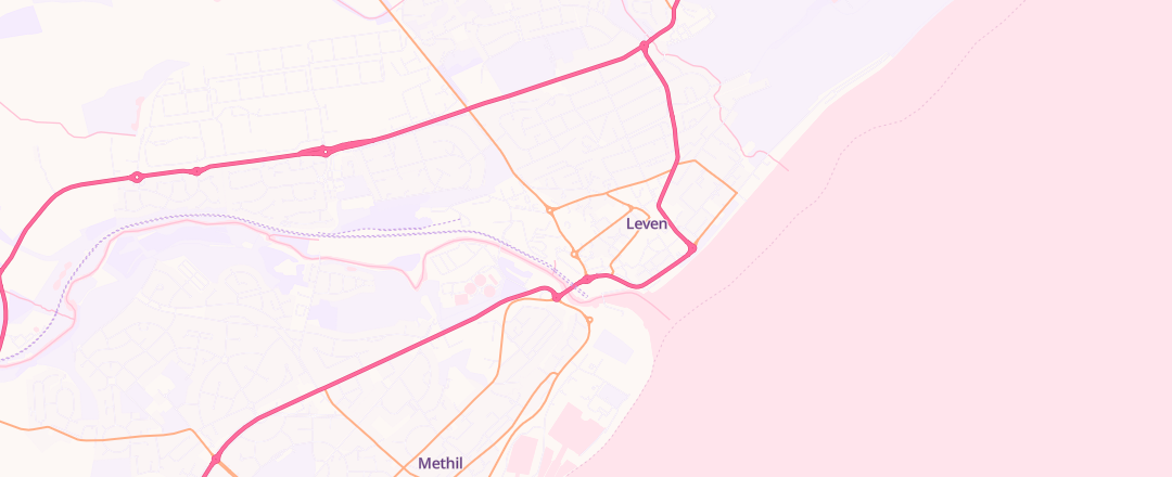 Map showing Halfords Autocentre, Leven