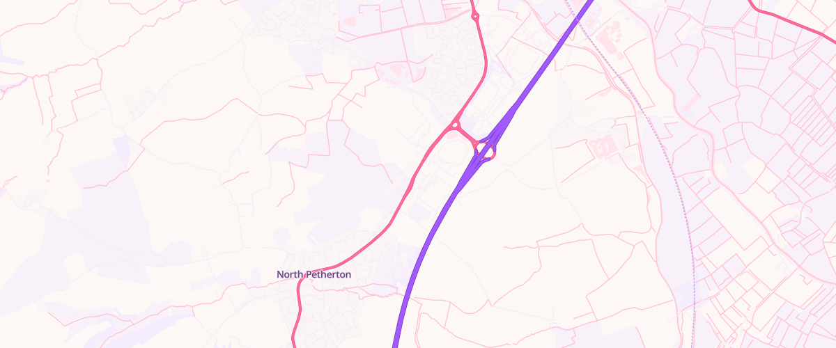Map showing the location of Woods Filling Station