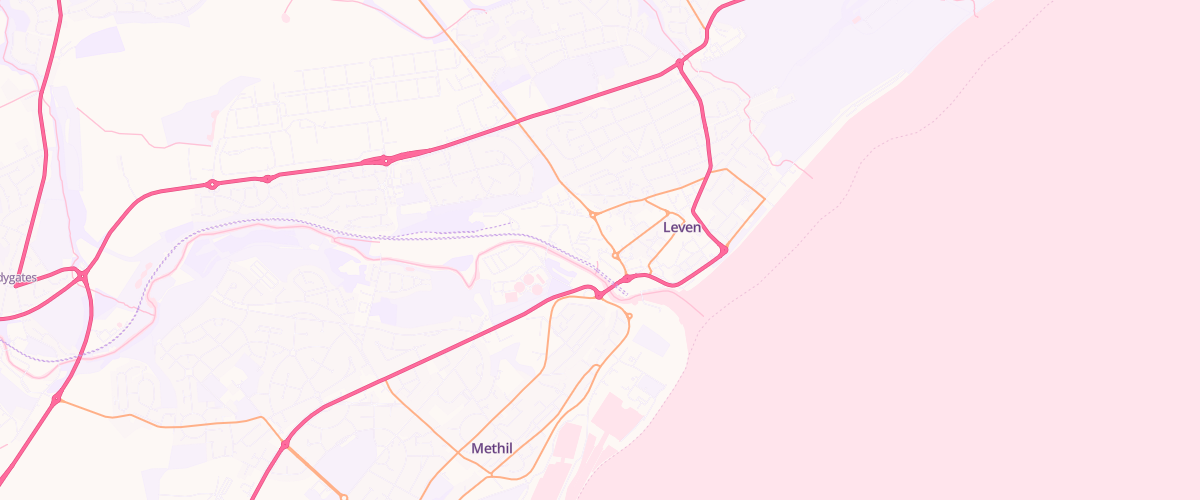 Map showing the location of Sainsburys Leven
