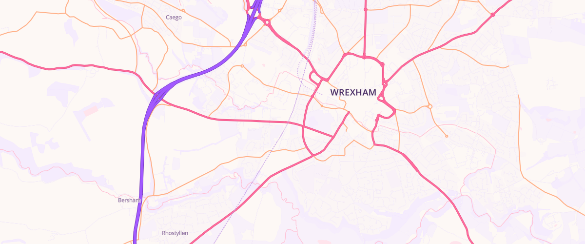 Map showing the location of Mfg Morrisons Wrexham